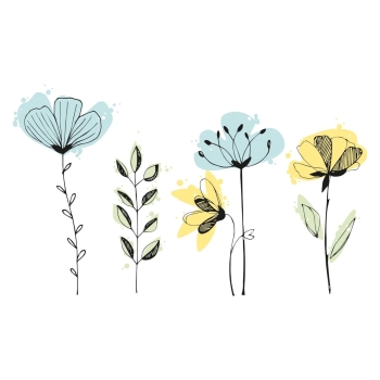 Sizzix Stempel Layered Watercolor Flowers by Olivia Rose