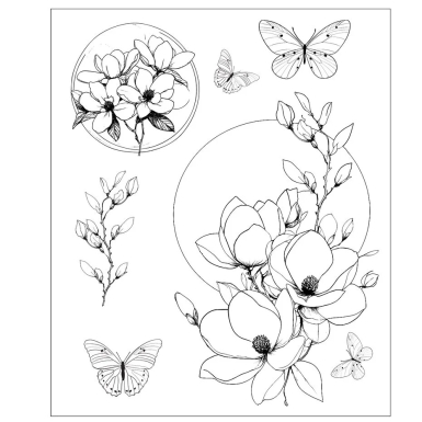 Preview: Sizzix Clear Stamps Willow Wolfe Magnolia PRE-ORDER Lieferbar ab 29.04.2026