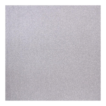 American Crafts Glitzerpapier silber Ultra Thin Glitter Paper Silver 12x12"