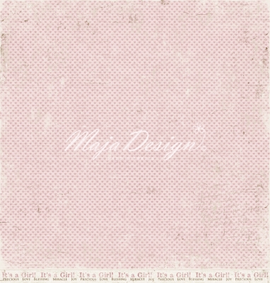 GRATIS! Maja Design Vintage Baby It's a girl 12x12"