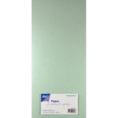 Joy! Crafts Glitzerpapier mintgrün Metallic Cardstock Paper Light Green 15x30cm (1 Bogen)
