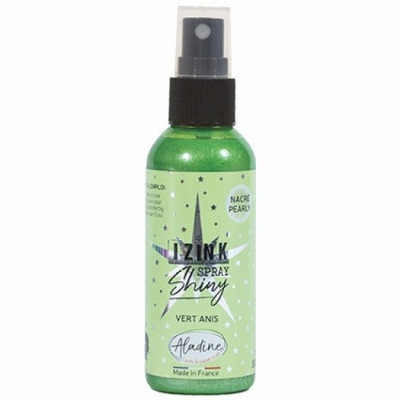 Aladine Izink Spray Shiny Vert Anis 80ml