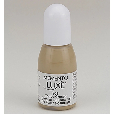 Preview: Tsukineko Memento Luxe Stempelkissen Toffee Crunch inkl. Nachfüller