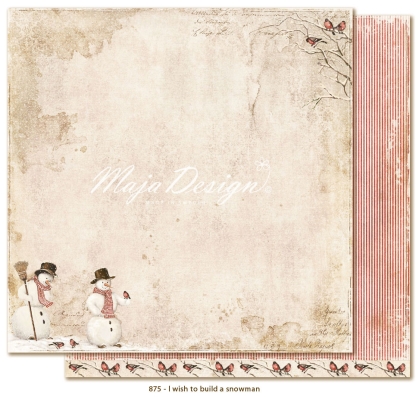 Maja Design Papier I wish to build a snowman 12x12"