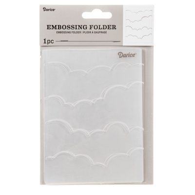 GRATIS! Darice Prägeschablone Wolken Embossing Folder Clouds 10.7x14.6cm