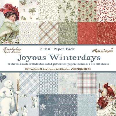 Maja Design Papierpack Joyous Winterdays Paper Pad 6x6" 36 Blatt