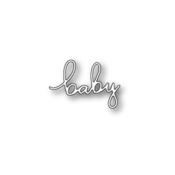GRATIS! Memory Box Stanzschablone Text Baby Die