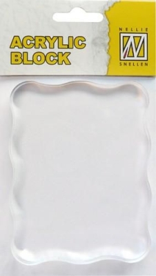 Nellie's Choice Acrylstempelblock transparent 7cmx9cmx8mm