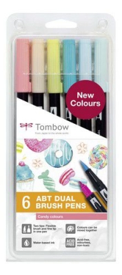 GRATIS! Tombow ABT Dual Brush Pens Candy 6 Stück