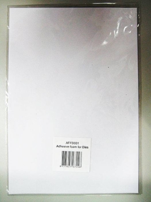 Dünner Schaumstoff für Stanzschablonen Adhesive Foam for Dies 0.5mm A4 1 Bogen