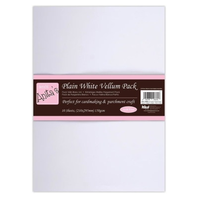 Anita's Transparentpapiere Plain White Vellum Pack A4 150gsm