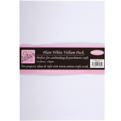 Anita's Transparentpapiere Plain White Vellum Pack A4 120gsm