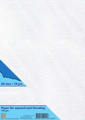 Aquarell- und Blendingpapier A4 180grs 10 Stück