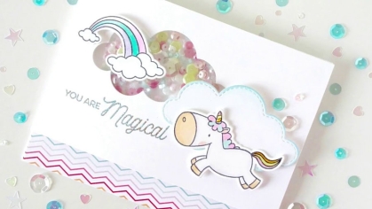 GRATIS! My Favorite Things - Clearstempelset Magical Unicorns 4x8"