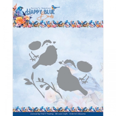 Find It Trading Stanzformen Happy Blue Birds 5.0x2.8cm und 4.0x2.3cm