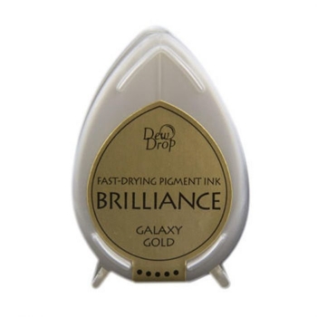 Tsukineko Brilliance Pigment Stempelkissen Dew Drops Galaxy Gold