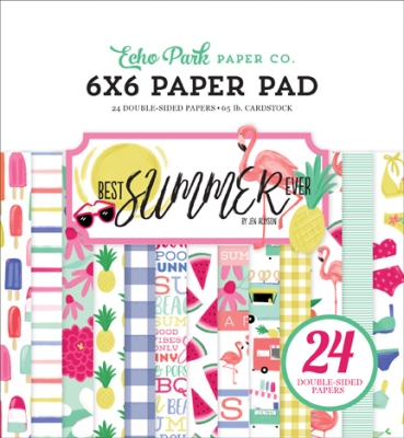 Echo Park Paper Papierblock Best Summer Ever 6x6"