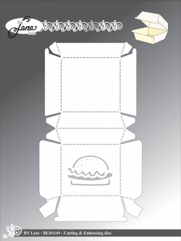 By Lene - Stanzschablone Burgerbox 5.0x4.3x2.0cm