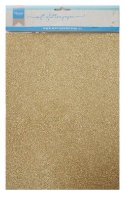 Marianne Design Soft Glitzerpapier gold A4