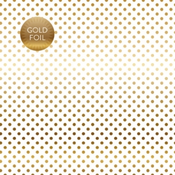 Echo Park Paper - Pergamentpapier mit goldenen Punkten Gold Dot Vellum 12x12"