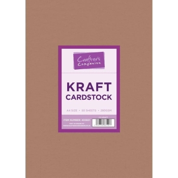 Crafter's Companion Kraft Cardstock A4 50 Blatt