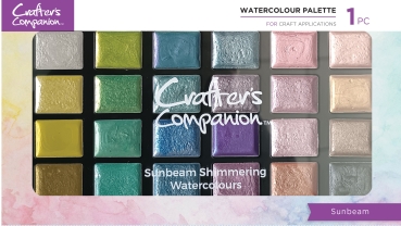 Crafter's Companion Sunbeam Shimmering Watercolours Palette