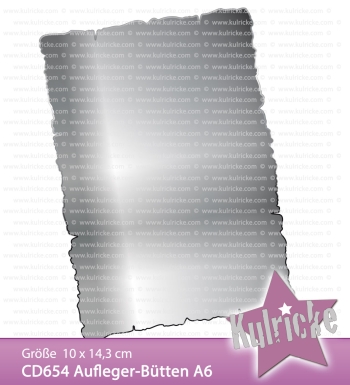 Kulricke Stanzform Aufleger-Bütten A6 10.0x14.3cm