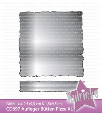 Kulricke Stanzform Aufleger Bütten Pizza XL PRE-ORDER Lieferbar ab 24.02.2026