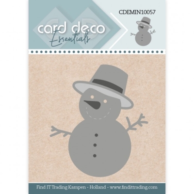 Card Deco Mini Stanzschablone Schneemann 4.3x5.0cm