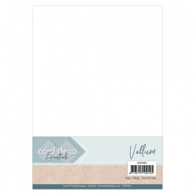 Find IT Trading Card Deco Pergamentpapiere White Vellum A4 10 Blatt 120gr.