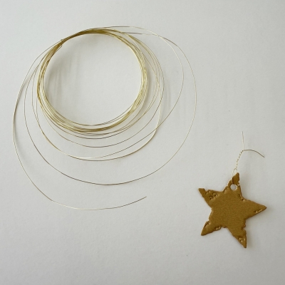Feiner Basteldraht Gold glänzend 0.3mm 5m
