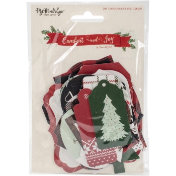 GRATIS! My Mind's Eye Die-Cuts Comfort & Joy Decorative Tags
