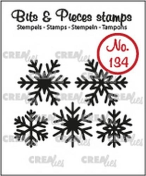 Crealies Clearstempel Schneeflocken Bits & Pices Snowflakes