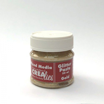 Crealies Mixed Media Stencil Glitzerpaste gold Glitter Paste 50ml