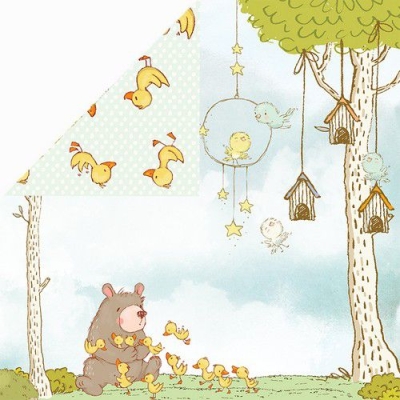 Craft & You Design Papier Hopping Bunnies 03 12x12"