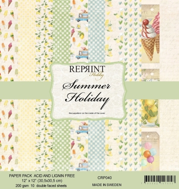 Reprint Papierpack Summer Holiday 12x12" 30.5x30.5cm PRE-ORDER Lieferbar ab 29.04.2026