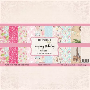 Reprint Papierpack Camping Holiday 12x12" 30.5x30.5cm