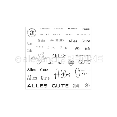 Alexandra Renke Clearstempel Alles Gute 10x10cm