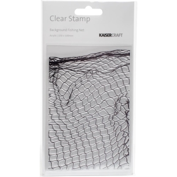 GRATIS! Kaisercraft Clearstempel Coastal Escape Background Fishing Net 4x6"