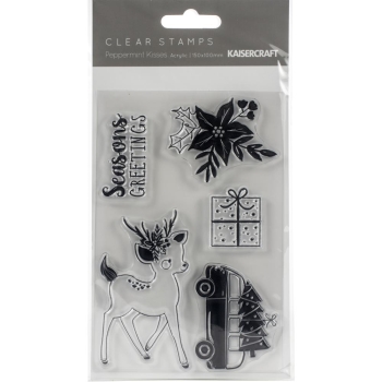 Kaisercraft Clearstempelset Peppermint Kisses
