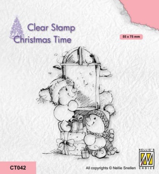 Nellie's Choice Stempel Christmas Time Present delivery Clear Stamp