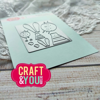 Craft & You Design Stanzschablonen Duo Hasen Osterhasen