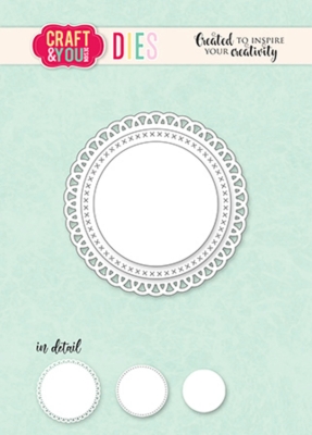 Craft & You Design Stanzformen Mini Doily Set Dies 6.4cm