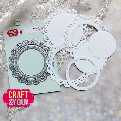 Craft & You Design Stanzformenset Doily 9.5cm