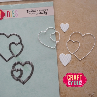 Preview: Craft & You Design Stanzformen Hearts by Gosia PRE-ORDER Lieferbar ab 29.04.2026