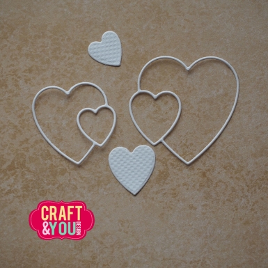 Preview: Craft & You Design Stanzformen Hearts by Gosia PRE-ORDER Lieferbar ab 29.04.2026