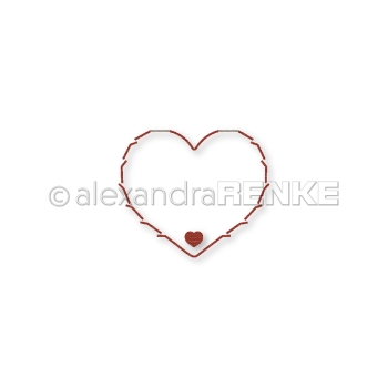 Alexandra Renke Stanzform Abrissrahmen Herz 5x4cm