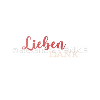 Alexandra Renke Stanzschablonen Schriften-Duo Lieben Dank