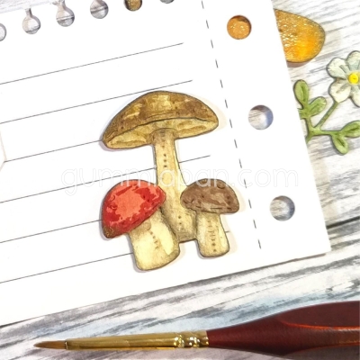 Gummiapan Stanzform Pilze Porcini Mushrooms