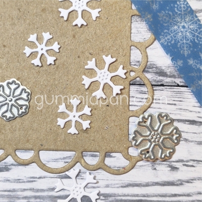 Gummiapan Stanzformen Kleine Schneeflocken Small Snowflakes